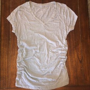 Liz Lange Maternity gray burnout tee size M